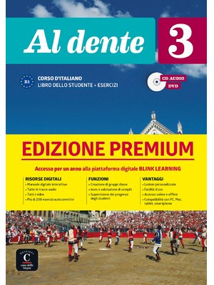 Al dente 3 su Blink Learning – edizione Premium, Libro dello studente + CD audio + DVD