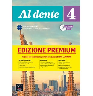 Al dente 4 su Blink Learning – edizione Premium, Libro dello studente + CD audio + DVD