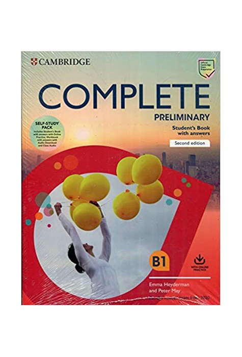 Complete Preliminary, Self Study Pack (SB w Answers w Online Practice and WB w Answers w Audio Download and Class Audio)