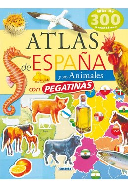 Atlas De Espana Y Sus Animales Con Pegatinas