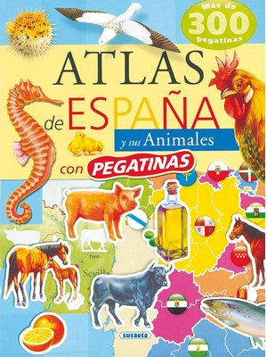 Atlas De Espana Y Sus Animales Con Pegatinas