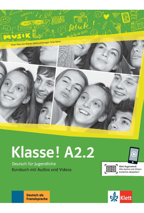 Klasse! A2.2, Kursbuch mit Audios und Videos