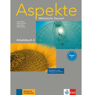 Aspekte 3 (C1), Arbeitsbuch und Übungstests auf CD-ROM