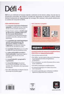 Défi 4, Livre de l’élève + CD audio