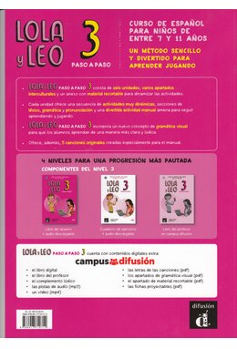 Lola y Leo paso a paso 3, Libro del alumno + Audio descargable