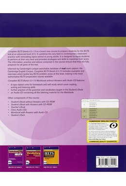 Complete IELTS Bands 6.5-7.5, Workbook without Answers with Audio CD