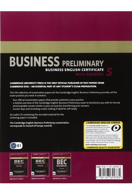 Business 5 Preliminary, Self-study Pack (Student's Book with Answers and Audio CD)