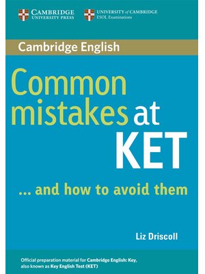 Common Mistakes at KET Common Mistakes at KET