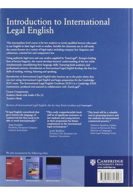 Introduction to International Legal English, Student's Book with Audio CDs (2)