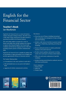 English for the Financial Sector, Teacher's Book