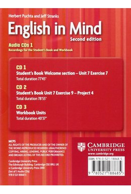 English in Mind Level 1, Audio CDs (3)