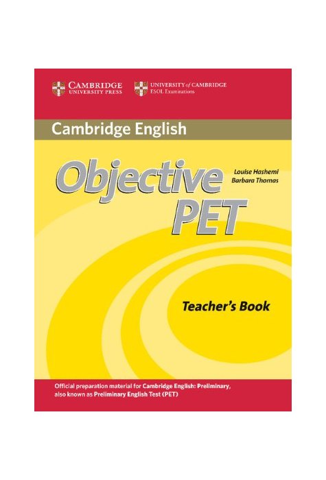 Objective PET, Teacher's Book