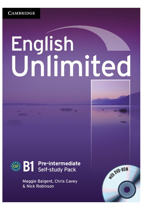 English Unlimited Pre-intermediate, Self-study Pack (Workbook with DVD-ROM)