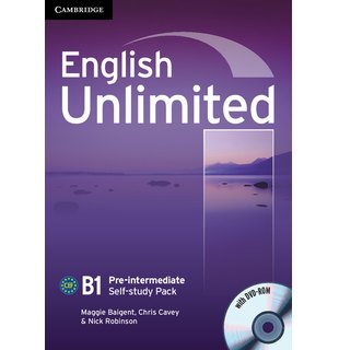 English Unlimited Pre-intermediate, Self-study Pack (Workbook with DVD-ROM)