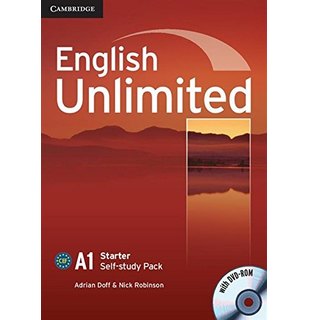 English Unlimited Starter, Self-study Pack (Workbook with DVD-ROM)
