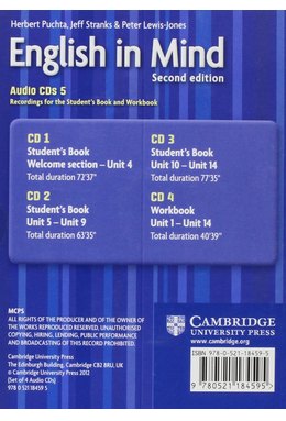 English in Mind Level 5, Audio CDs (4)