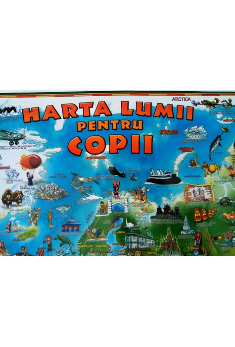 Harta lumii pentru copii Harta lumii pentru copii