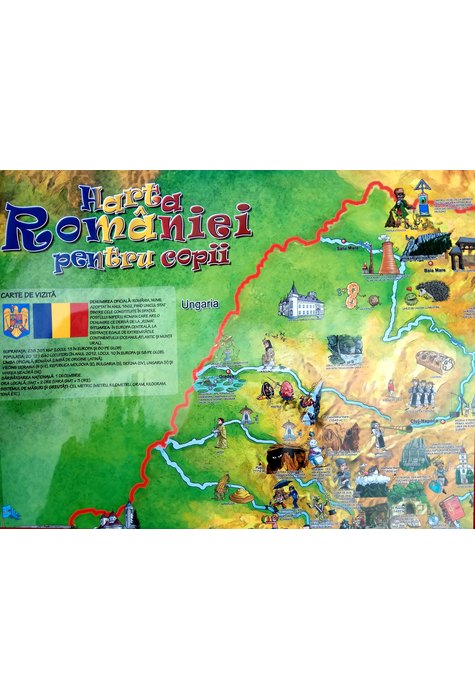 Harta României pentru copii Harta României pentru copii