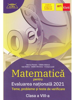Evaluarea națională 2021. MATEMATICĂ. Clasa a VIII-a Evaluarea națională 2021. MATEMATICĂ. Clasa a VIII-a