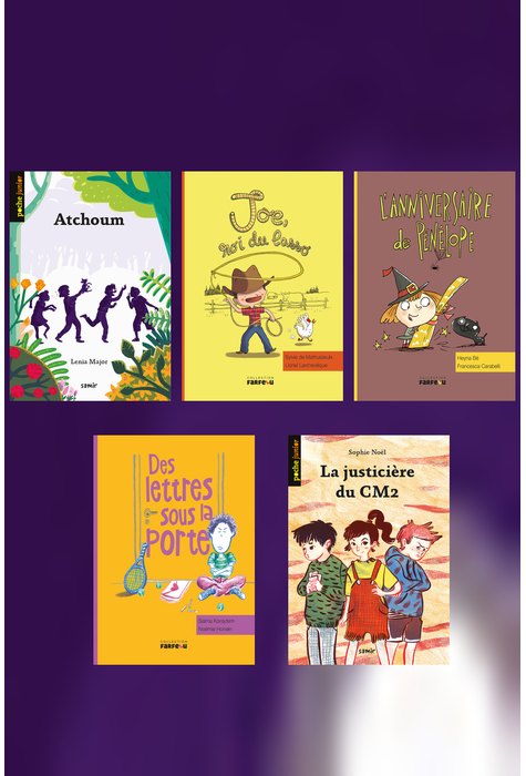 Pachet minibibliotecă Literatură în limba Franceză, pentru copii - (5 cărți)