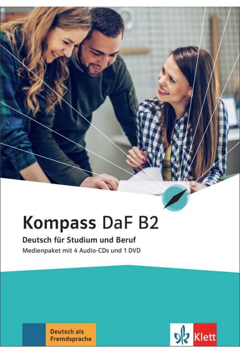 Kompass DaF B2, Medienpaket (4 Audio-CDs + DVD)