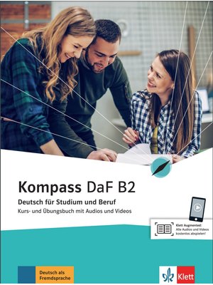Kompass DaF B2, Kurs- und Übungsbuch mit Audios und Videos