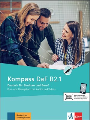 Kompass DaF B2.1, Kurs- und Übungsbuch mit Audios und Videos