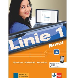 Linie 1 Beruf B2, Kurs- und Übungsbuch mit Audios