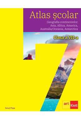 Set Geografie clasa a VII-a. Atlas Geografia continentelor + Caietul elevului