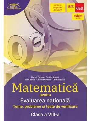 Evaluarea națională 2022. MATEMATICĂ. Clasa a VIII-a Evaluarea națională 2022. MATEMATICĂ. Clasa a VIII-a