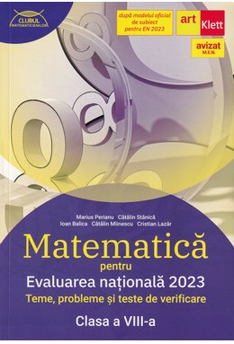 Evaluarea națională 2023. MATEMATICĂ. Clasa a VIII-a