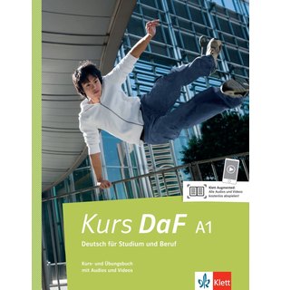 Kurs DaF A1, Kurs- und Übungsbuch mit Audios und Videos