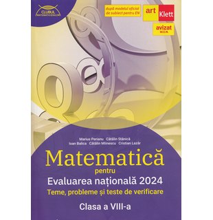 Evaluarea națională 2024. MATEMATICĂ. Clasa a VIII-a