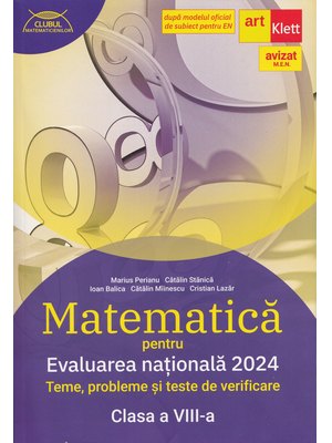 Evaluarea națională 2024. MATEMATICĂ. Clasa a VIII-a