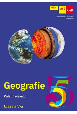 Pachet geografie pentru clasa a V-a(atlas Terra + caiet)