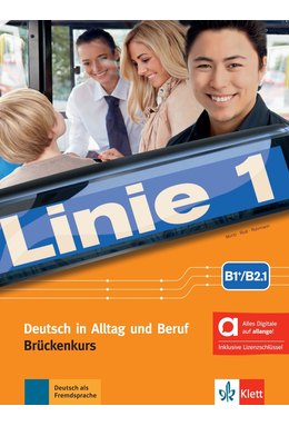 Linie 1 B1+/B2.1 - Kurs- und Übungsbuch Teil 1 mit Audios und Videos inklusive Lizenzschlüssel allango (24 Monate)