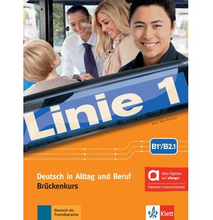Linie 1 B1+/B2.1 - Kurs- und Übungsbuch Teil 1 mit Audios und Videos inklusive Lizenzschlüssel allango (24 Monate)