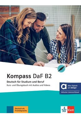Kompass DaF B2 - Kurs- und Übungsbuch mit Audios und Videos inklusive Lizenzschlüssel allango (24 Monate)
