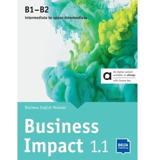 Business Impact 1.1 B1-B2 - Business English Modules 1.1.A, 1.1.B, 1.1.C including allango licence key (24 months)