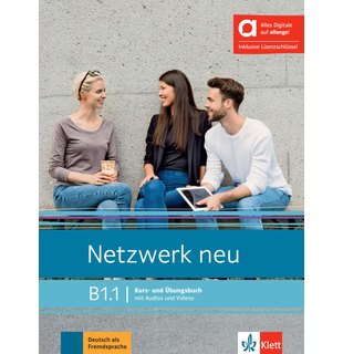 Netzwerk neu B1.1, Kurs- und Übungsbuch mit Audios und Videos inklusive Lizenzschlüssel allango (24 Monate)