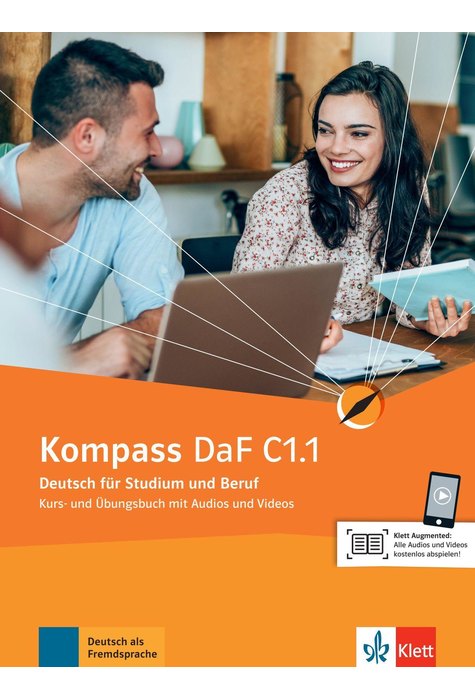 Kompass DaF C1.1, Kurs- und Übungsbuch mit Audios und Videos