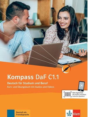 Kompass DaF C1.1, Kurs- und Übungsbuch mit Audios und Videos