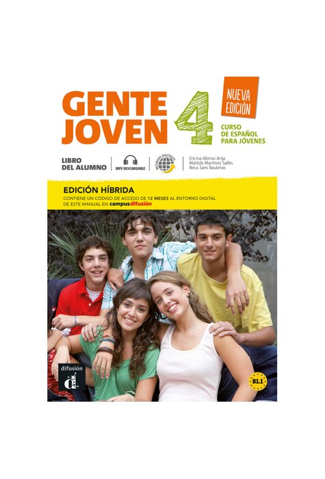 Gente joven 4 Nueva edici&oacute;n - Edici&oacute;n h&iacute;brida - Libro del alumno