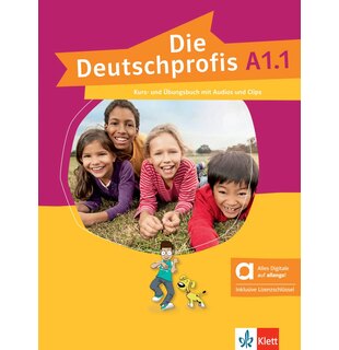 Die Deutschprofis A1.1 Kurs- und &Uuml;bungsbuch mit Audios und Clips inklusive Lizenzschl&uuml;ssel allango (24 Monate)  - Hybride Ausgabe allango