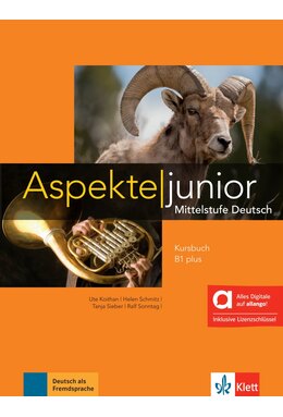 Aspekte junior B1 plus Kursbuch mit Audios inklusive Lizenzschl&uuml;ssel allango (24 Monate) - Hybride Ausgabe allango